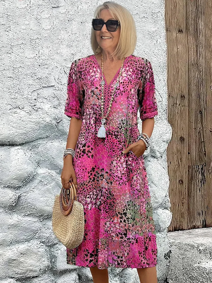 Colorful Midi Dress – Zalumo