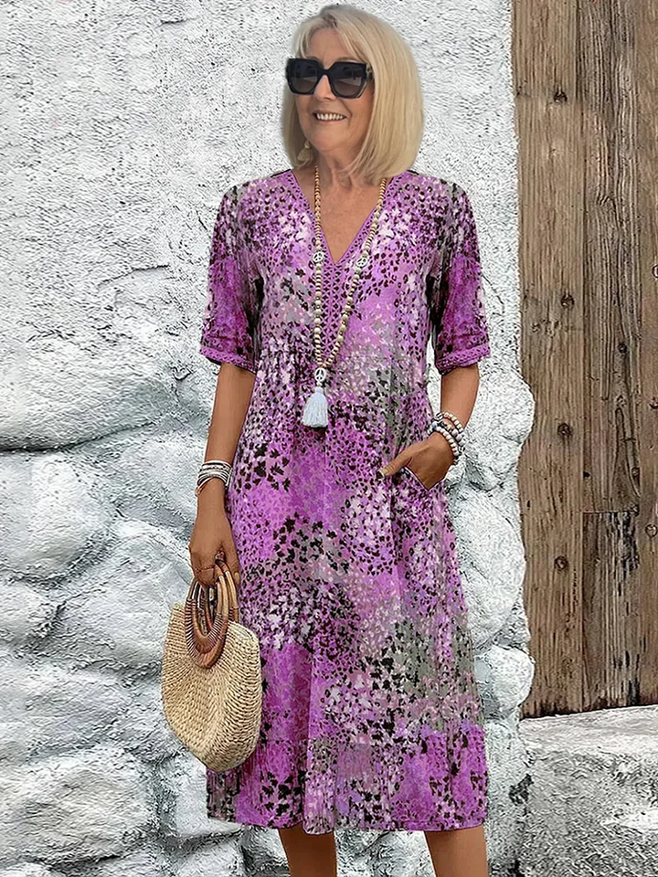 Colorful Midi Dress – Zalumo
