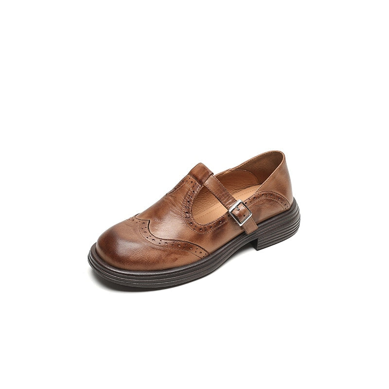 Elegant Vegan Leather Mary Jane Sandal – Zalumo