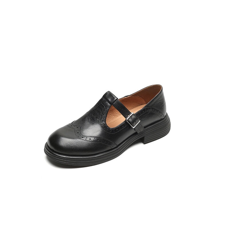 Elegant Vegan Leather Mary Jane Sandal – Zalumo