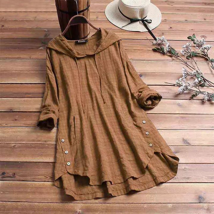 Plaid Comfort Hoodie Dress – Zalumo