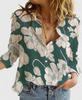 Women's Linen Button Down Shirt with Lapel Collar – Zalumo