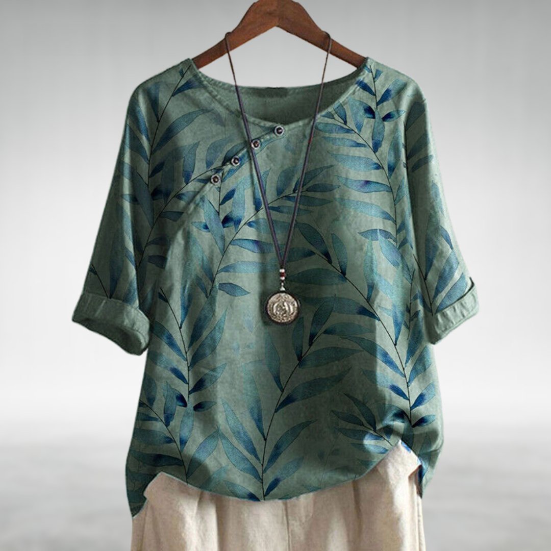 Chic Blouse with a Playful Flair – Zalumo