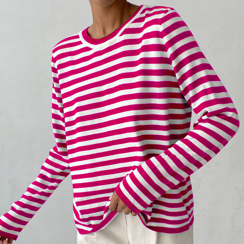 Elegant Striped Summer T-Shirt – Zalumo