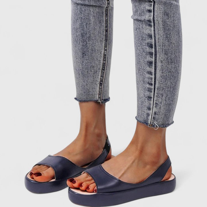 Women's Open Toe Platform Wedge Slingback Sandals – Zalumo