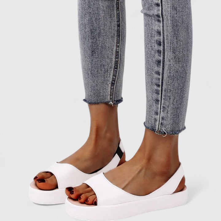 Women's Open Toe Platform Wedge Slingback Sandals – Zalumo