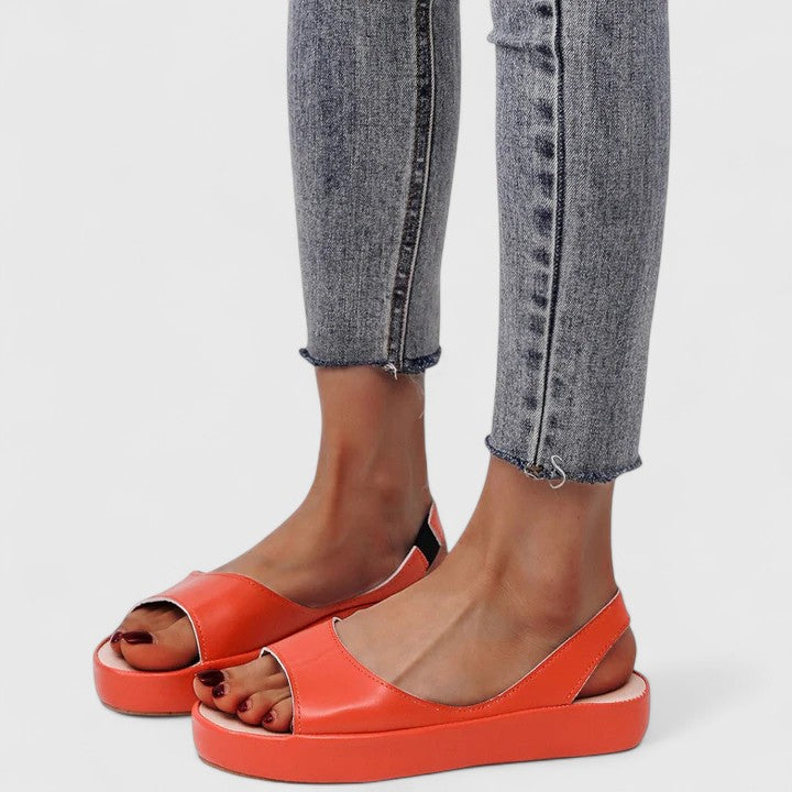 Women's Open Toe Platform Wedge Slingback Sandals – Zalumo