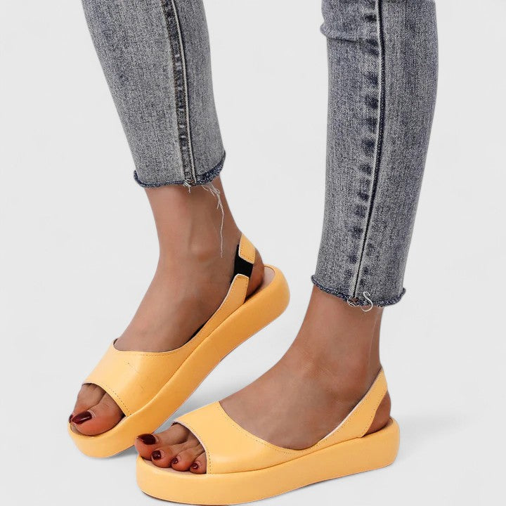 Women's Open Toe Platform Wedge Slingback Sandals – Zalumo