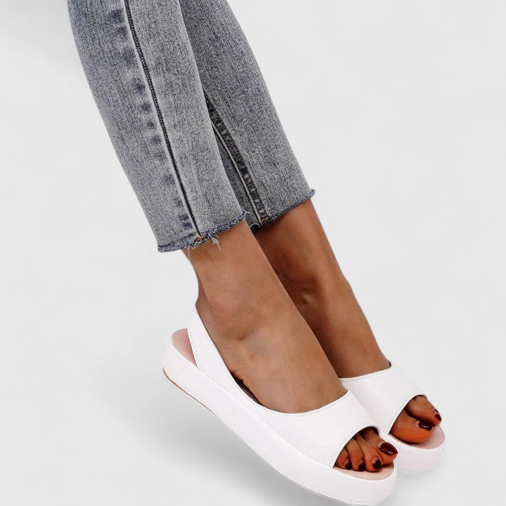 Women's Open Toe Platform Wedge Slingback Sandals – Zalumo
