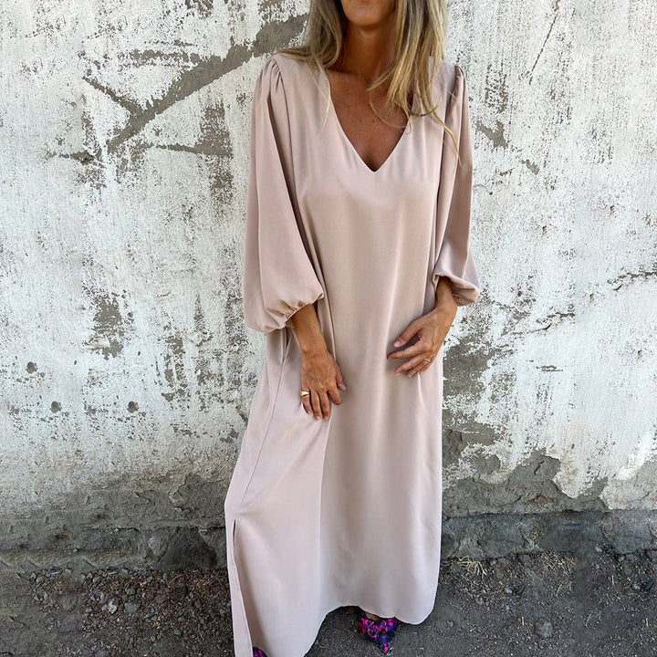 Flowing Maxi Dress with Pockets – Zalumo