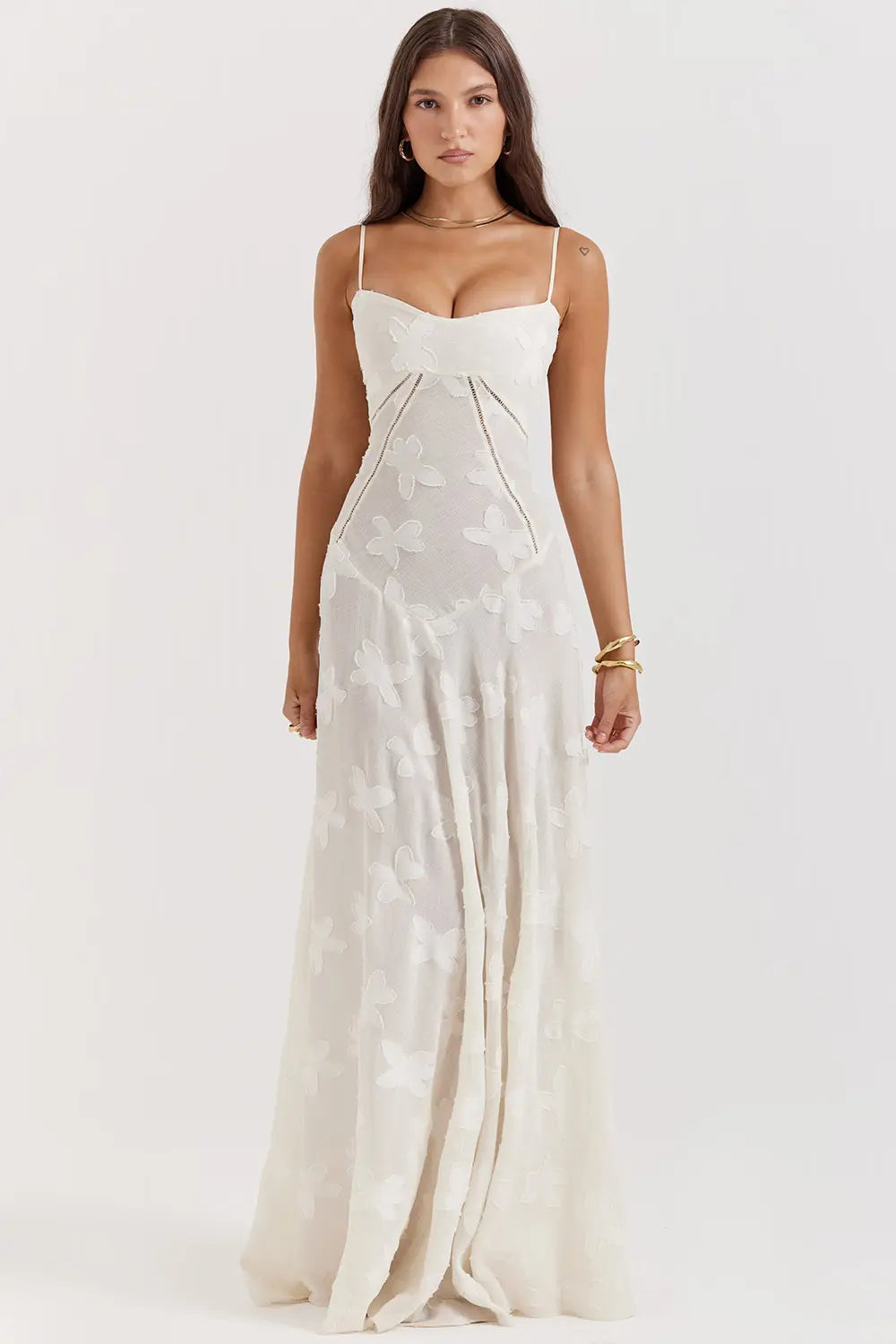 Long Summer Dress with Open Back and Adjustable Straps – Zalumo