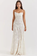 Long Summer Dress with Open Back and Adjustable Straps – Zalumo