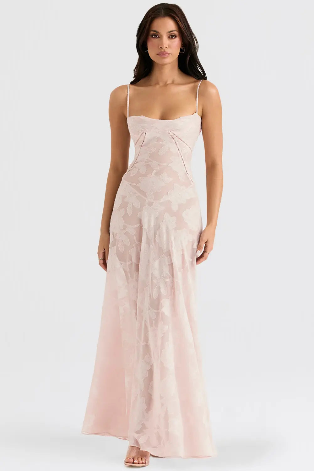 Long Summer Dress with Open Back and Adjustable Straps – Zalumo