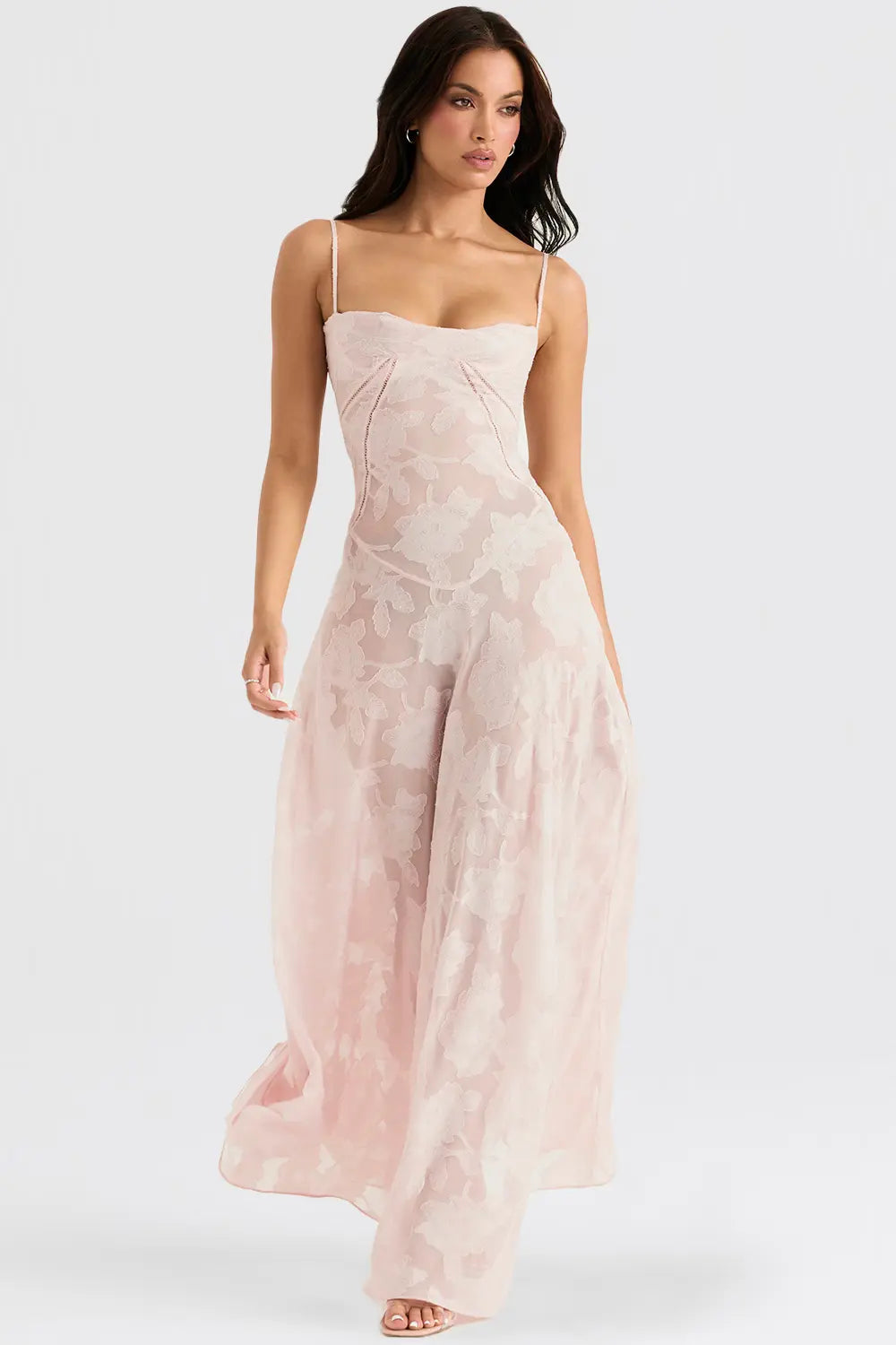 Long Summer Dress with Open Back and Adjustable Straps – Zalumo