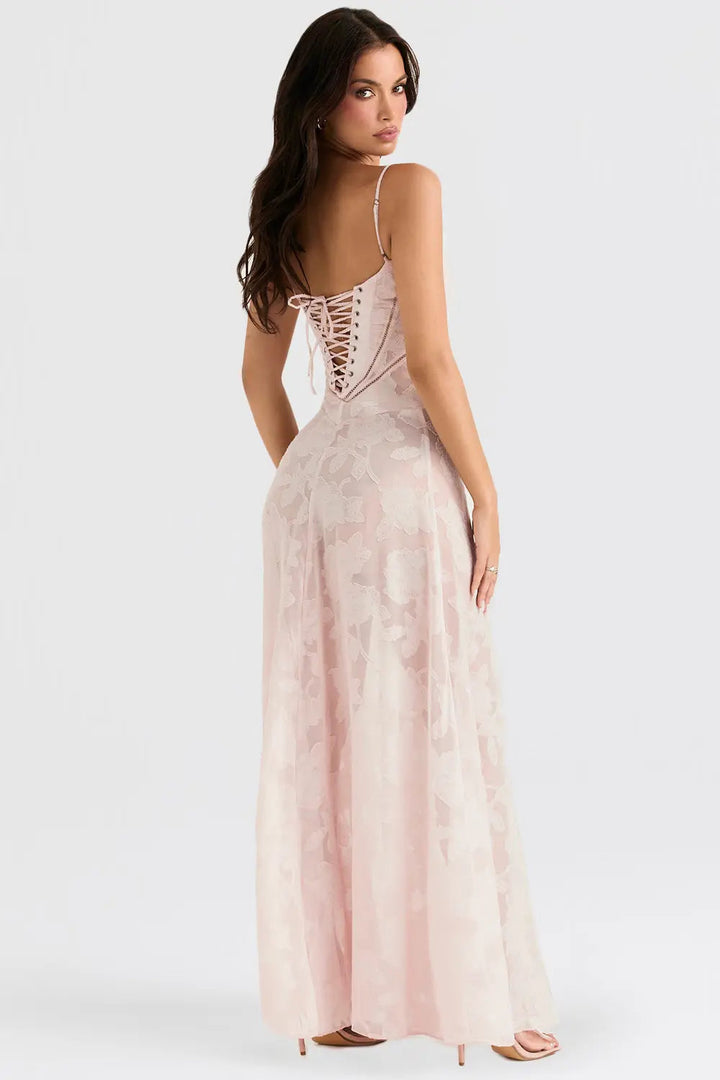 Long Summer Dress with Open Back and Adjustable Straps – Zalumo