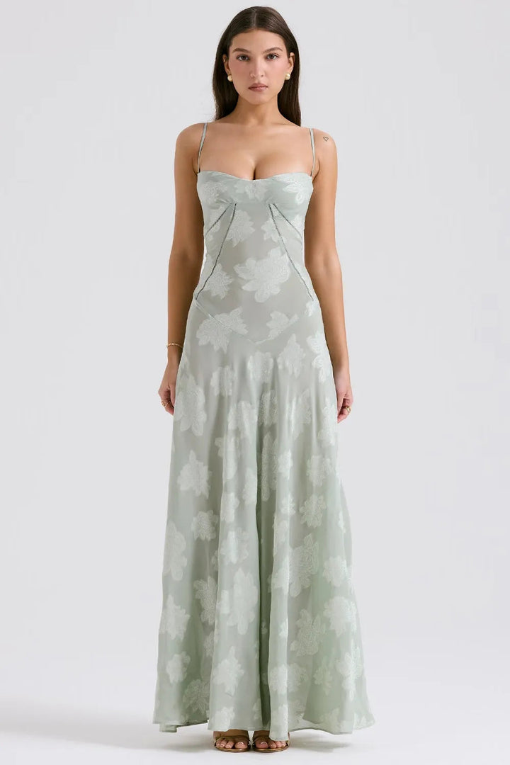 Long Summer Dress with Open Back and Adjustable Straps – Zalumo