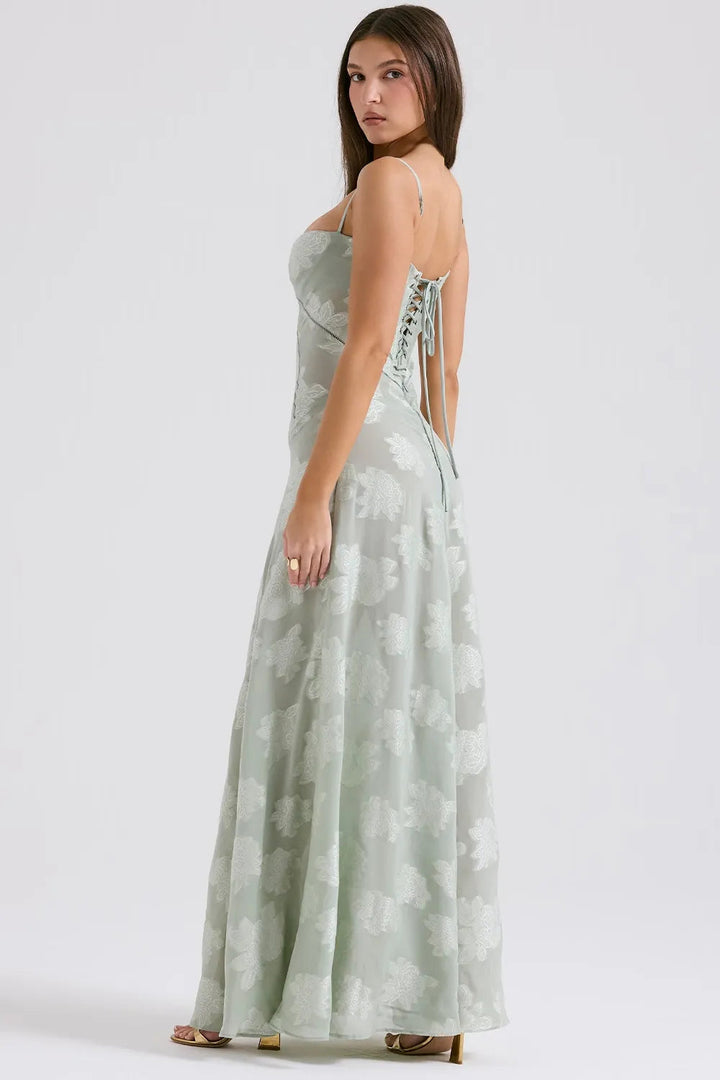Long Summer Dress with Open Back and Adjustable Straps – Zalumo