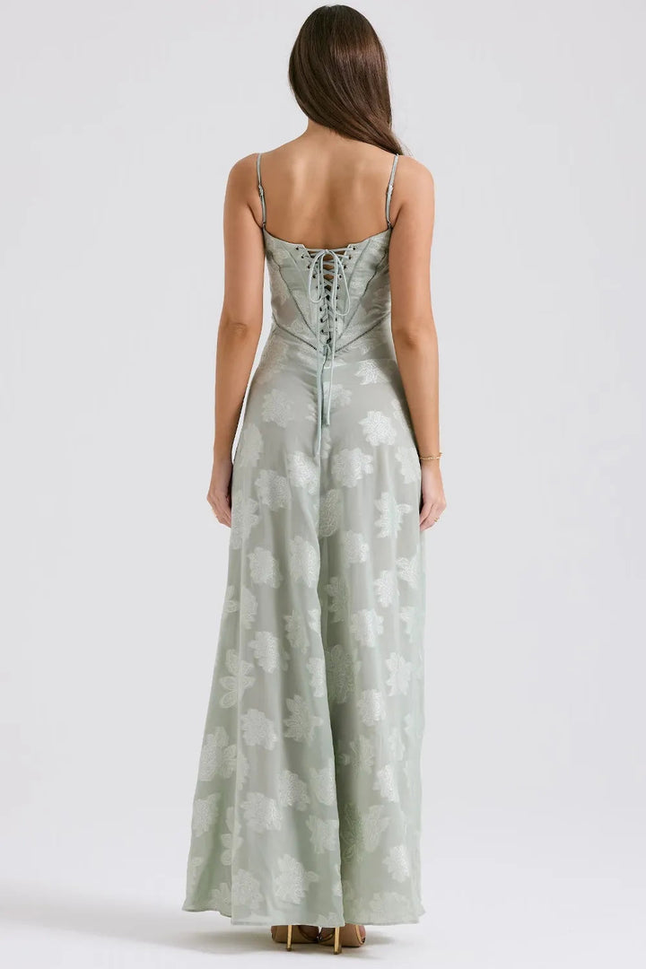 Long Summer Dress with Open Back and Adjustable Straps – Zalumo