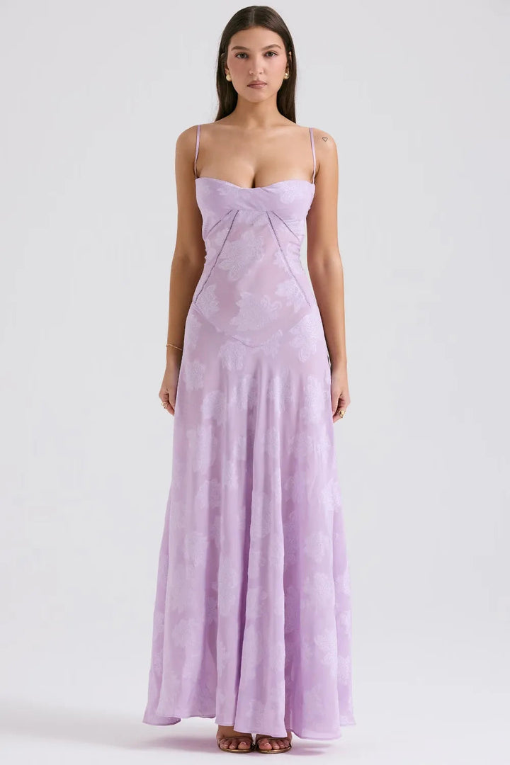 Long Summer Dress with Open Back and Adjustable Straps – Zalumo