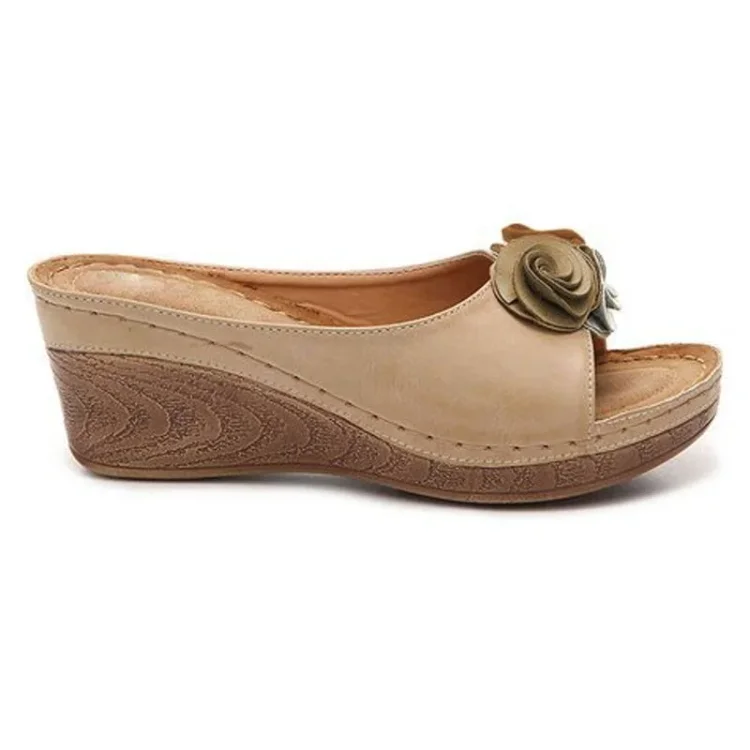Women's Orthopedic Cushioned Wedge Sandals – Zalumo