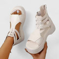 Women's Platform Sandals Open Toe Ankle Strap – Zalumo