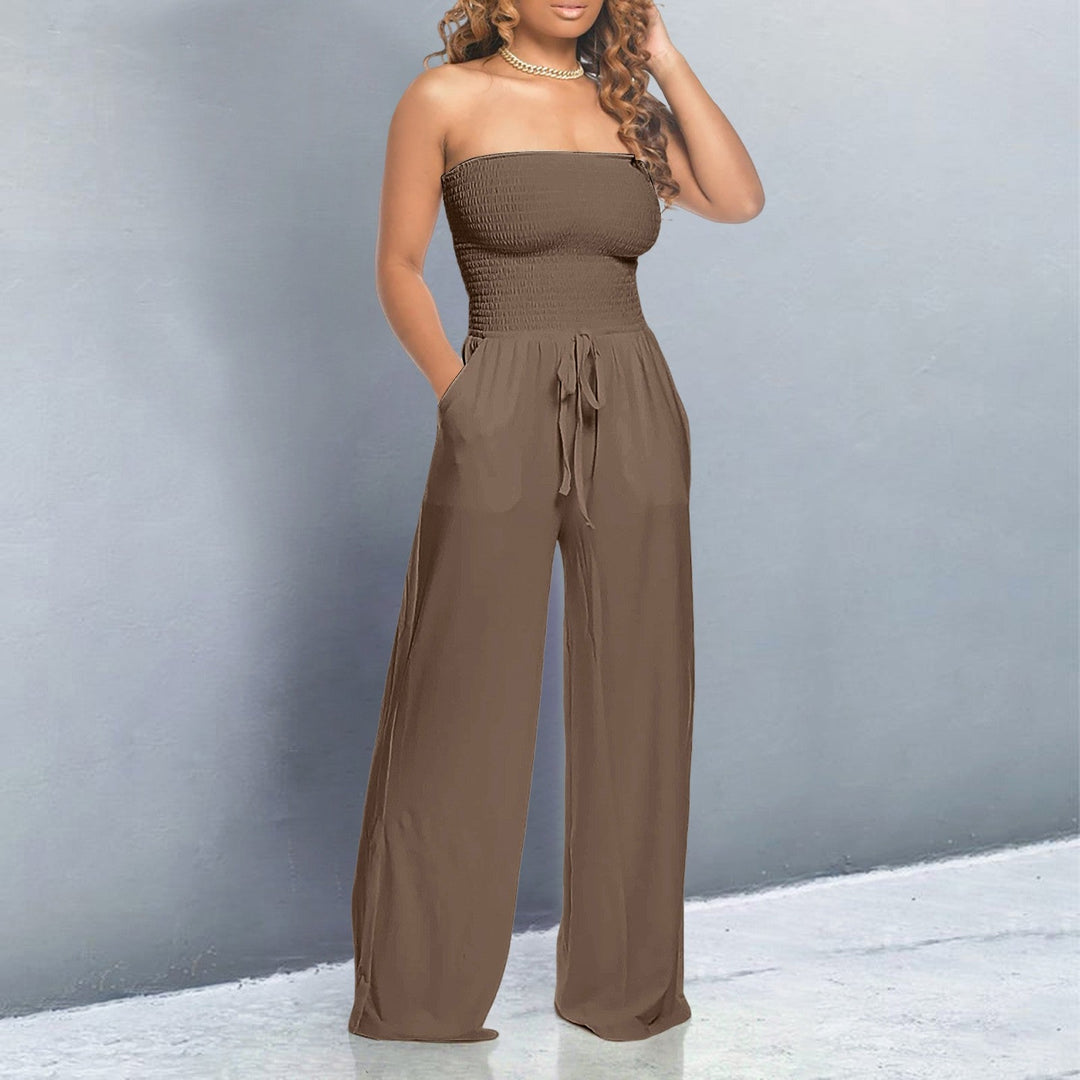 Trendy Off-Shoulder Jumpsuit – Zalumo