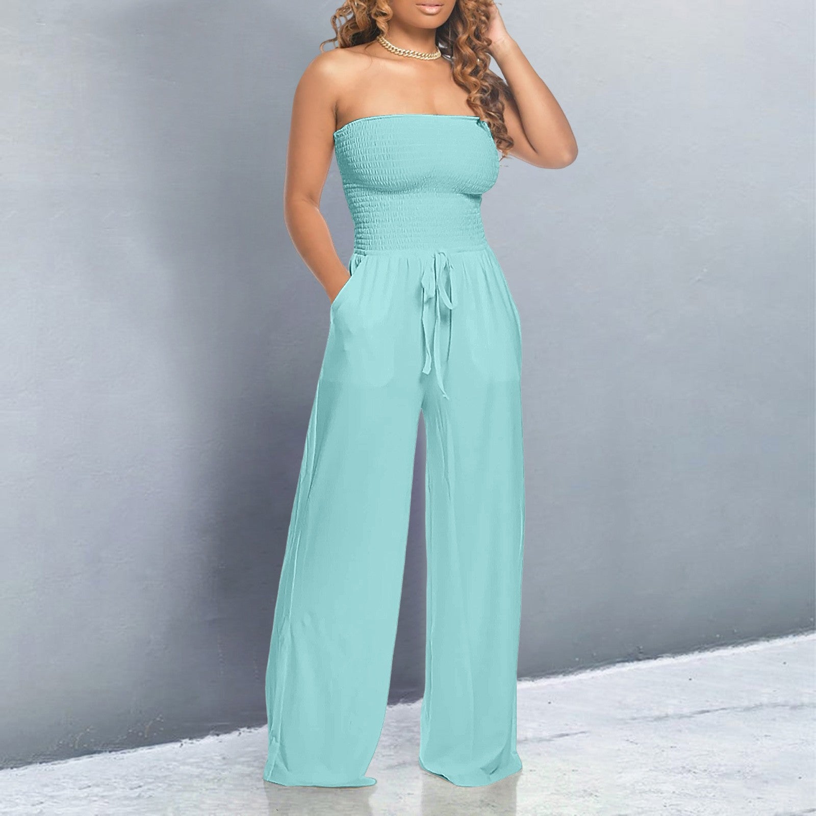 Trendy Off-Shoulder Jumpsuit – Zalumo