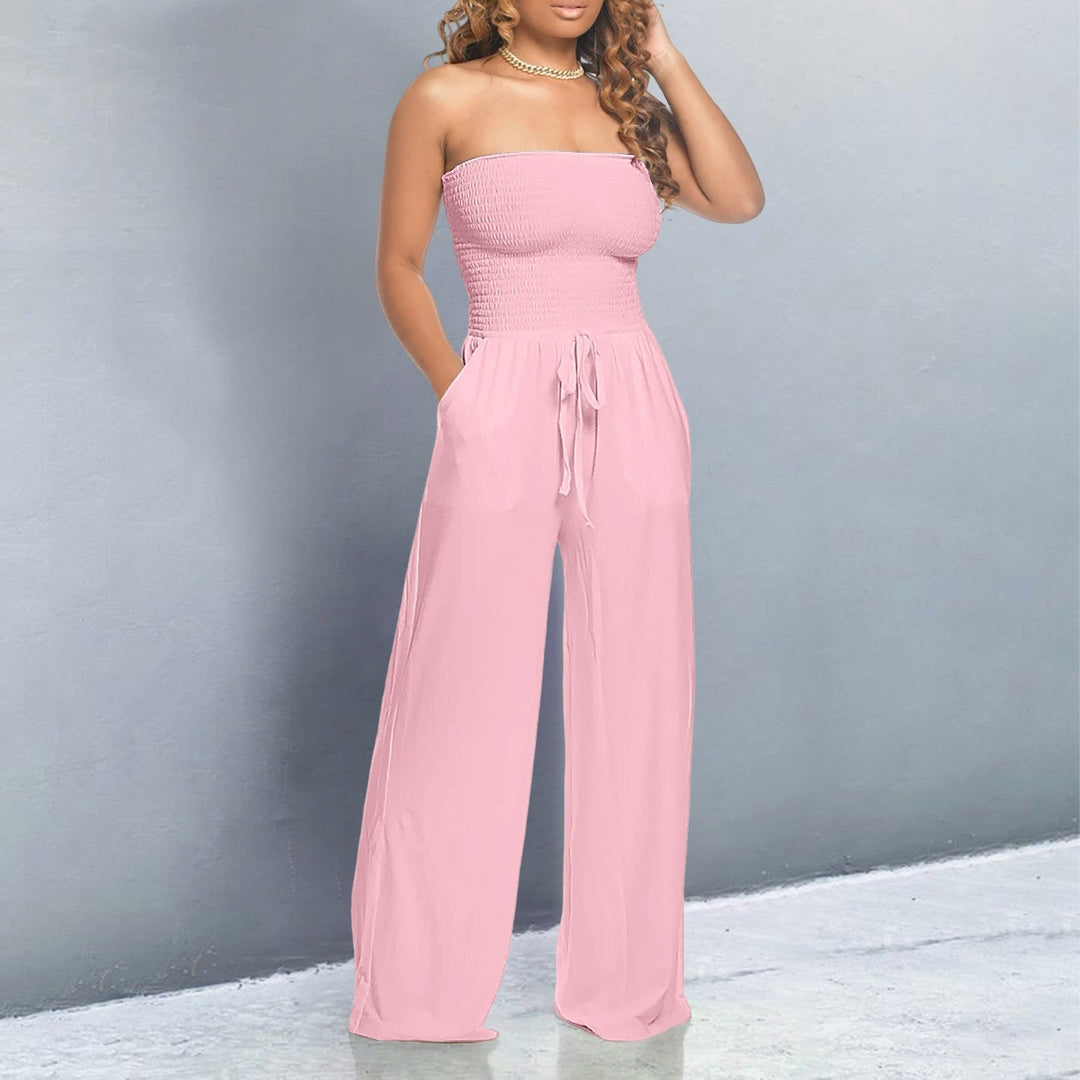 Trendy Off-Shoulder Jumpsuit – Zalumo