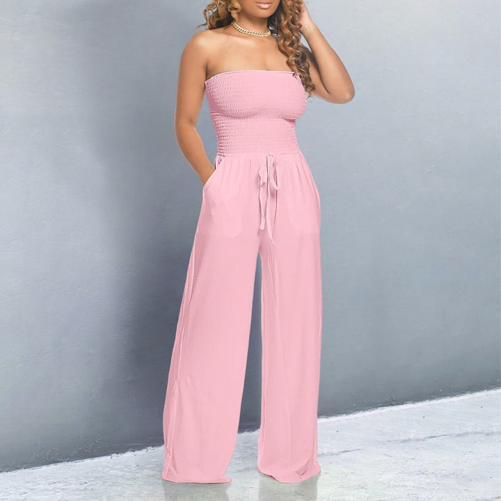 Trendy Off-Shoulder Jumpsuit – Zalumo