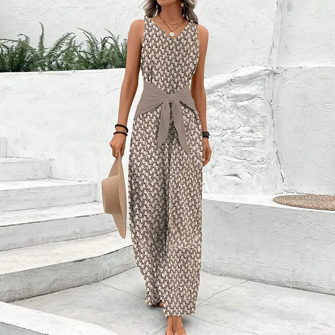 Feminine Sleeveless Luxe Jumpsuit – Zalumo