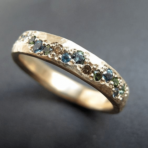 Vintage Multicolor Gold Ring – Zalumo