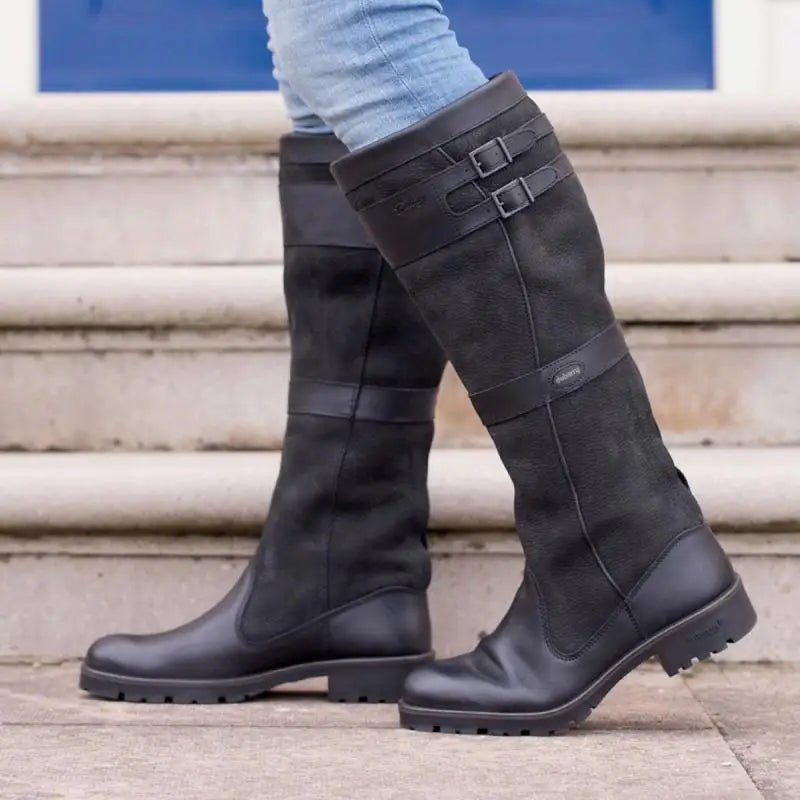 Women's Comfort Zip-Up Flat-Sole Knee-High Boots — Everyday
